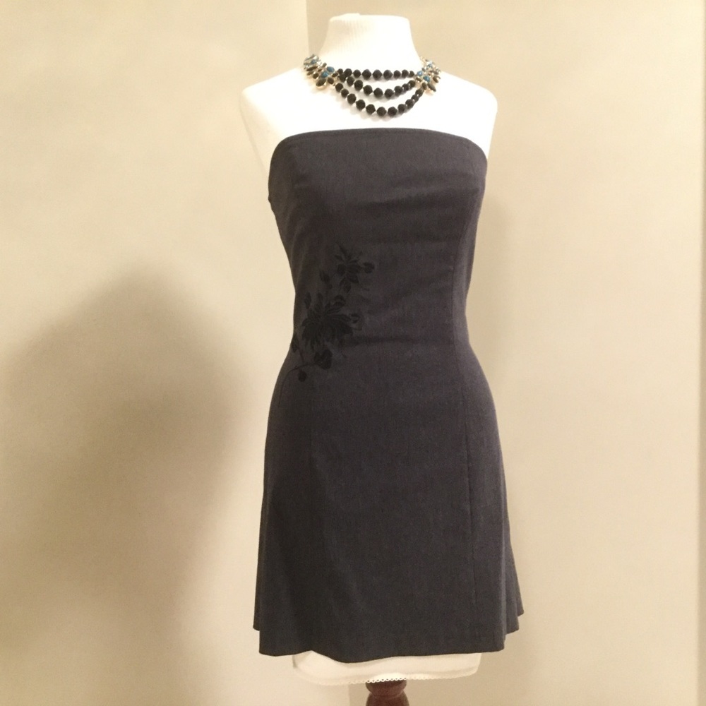 Beautiful Dark Grey Mini Dress Express